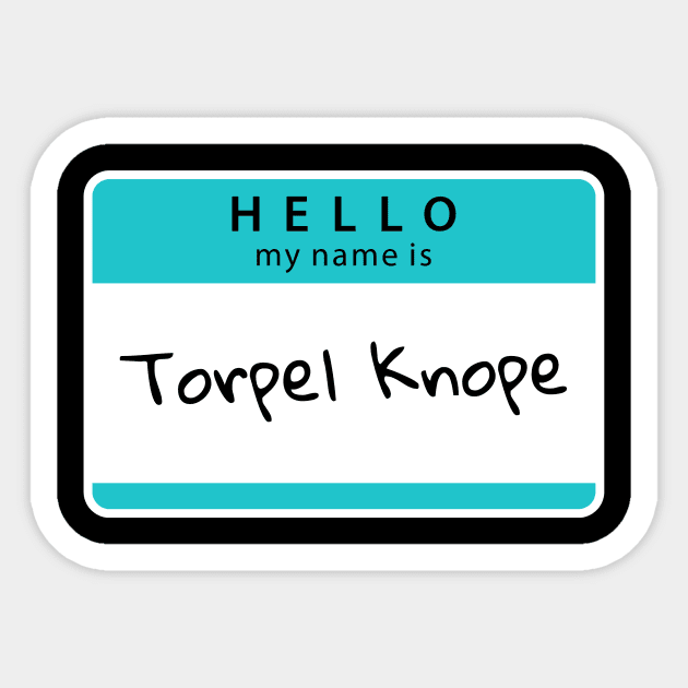 Torpel Knope Nametag Sticker by Myrtle+Muffin